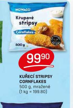 KUŘECÍ STRIPSY CORNFLAKES 500 g, mražené 