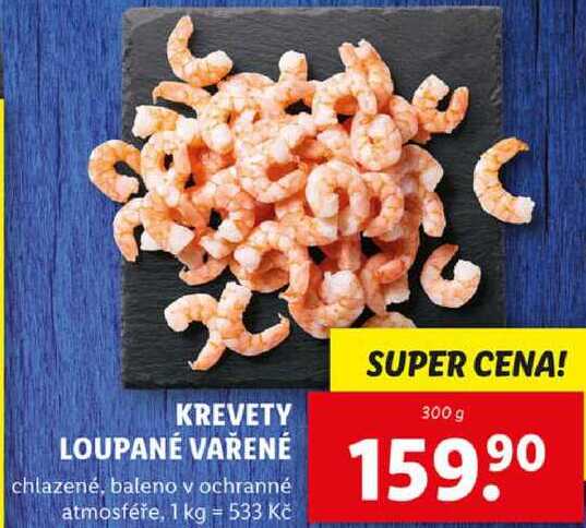 KREVETY LOUPANÉ VAŘENÉ, 300 g