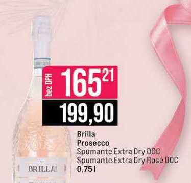 Brilla Prosecco Spumante Extra Dry DOC Spumante Extra Dry Rose DOC 0,75l