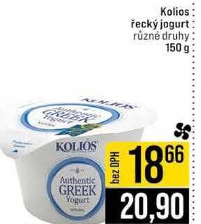 Kolios řecký jogurt různé druhy 150 g