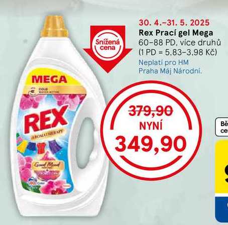 Rex Prací gel Mega, 60-88 PD, více druhů 