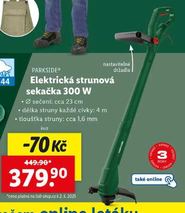 Elektrická strunová sekačka 300 W 
