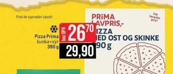 Pizza Prima šunka+sýr 390 g 