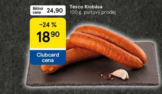 Tesco Klobása, 100 g 