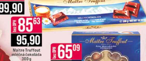 Maitre Truffaut mléčná čokoláda 300g