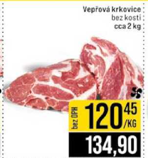 Vepřová krkovice bez kosti cca 2 kg