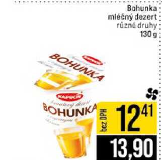 Bohunka mléčný dezert různé druhy 130 g