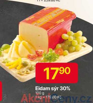 Eidam sýr 30% 100 g 