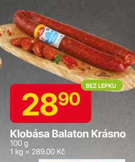 Krásno Klobása Balaton 100 g 