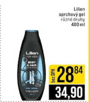 Lilien sprchový gel různé druhy 400 ml 