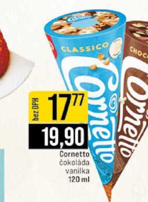 Cornetto čokoláda vanilka 120 ml 