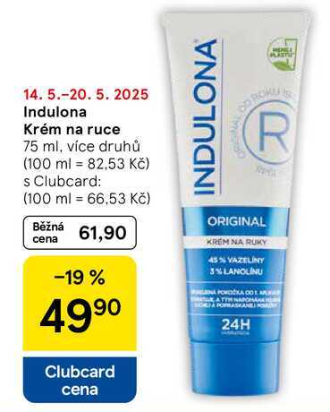 Indulona Krém na ruce, 75 ml, více druhů  
