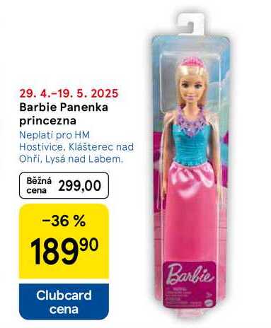 Barbie Panenka princezna 