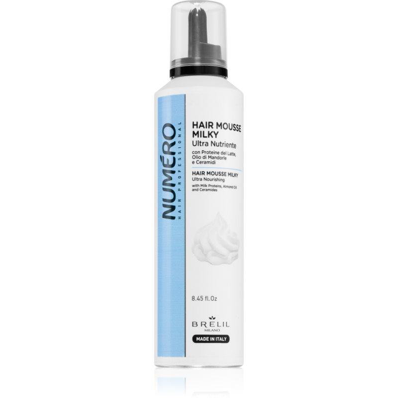 Brelil Professional Milky Ultra Nutriente Hair Mousse pěna pro všechny typy vlasů 250 ml