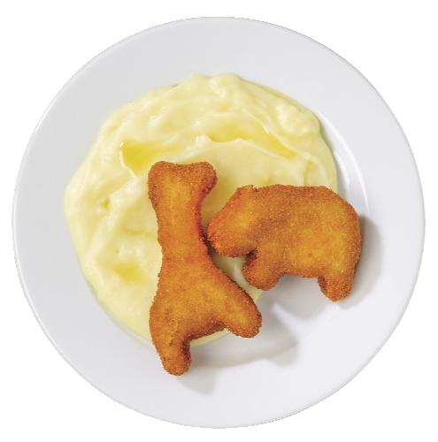 Kuřecí nugety s bramborovou kaší