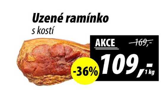 Uzené ramínko s kostí, 1 kg 