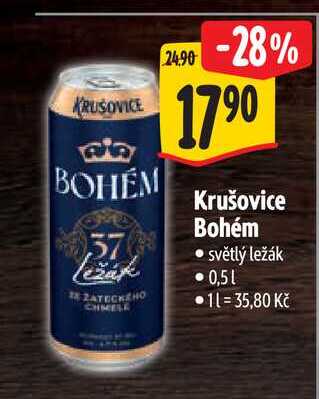  Krušovice Bohém 0,5 l