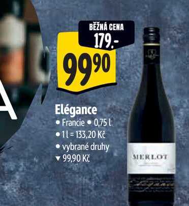  Elégance  0,75 l