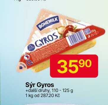 BOHEMILK Sýr Gyros 110-125 g 