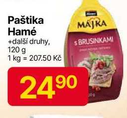 Hamé paštika 120g, různé druhy