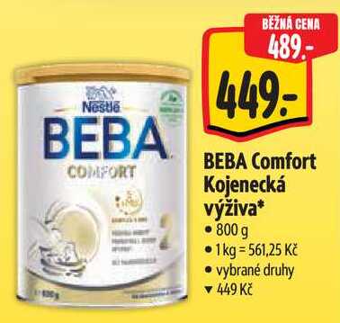 BEBA Comfort Kojenecká výživa, 800 g 