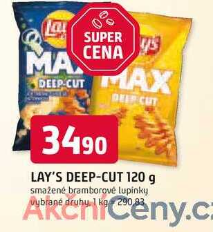 LAY'S DEEP-CUT 120 g smažené bramborové lupínky 