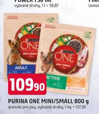 PURINA ONE MINI/SMALL 800 g granule pro psy