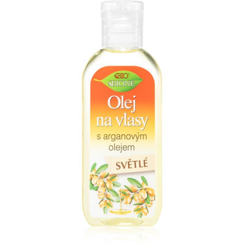 Bione Cosmetics Keratin + Arganový olej olej pro světlé odstíny vlasů 80 ml