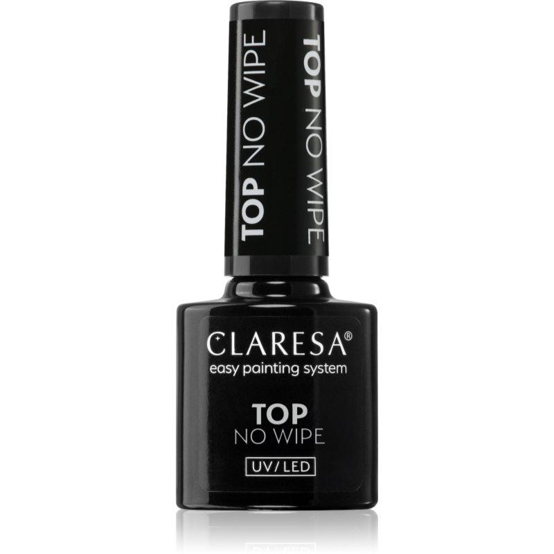 Claresa UV/LED Top No Wipe vrchní gelový lak pro ochranu a lesk bez výpotku 5 g