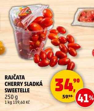 RAJČATA CHERRY SLADKÁ SWEETELLE, 250 g  
