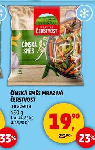 ČÍNSKÁ SMĚS MRAZIVÁ ČERSTVOST mražená, 450 g  