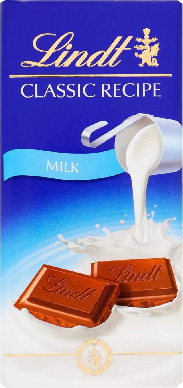 LINDT mléčná čokoláda