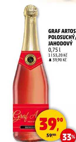GRAF ARTOS POLOSUCHÝ JAHODOVÝ, 0,75 l