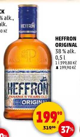 HEFFRON ORIGINAL 38% alk., 0,5 l