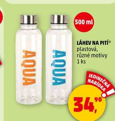 LÁHEV NA PITÍ plastová, různé motivy, 1 ks 