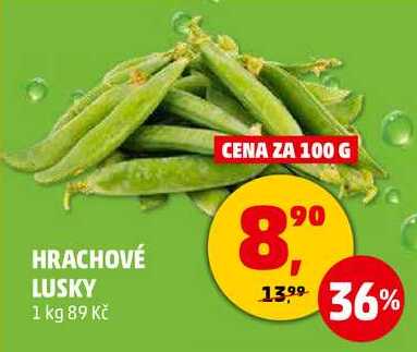 Hrachové lusky, 100 g