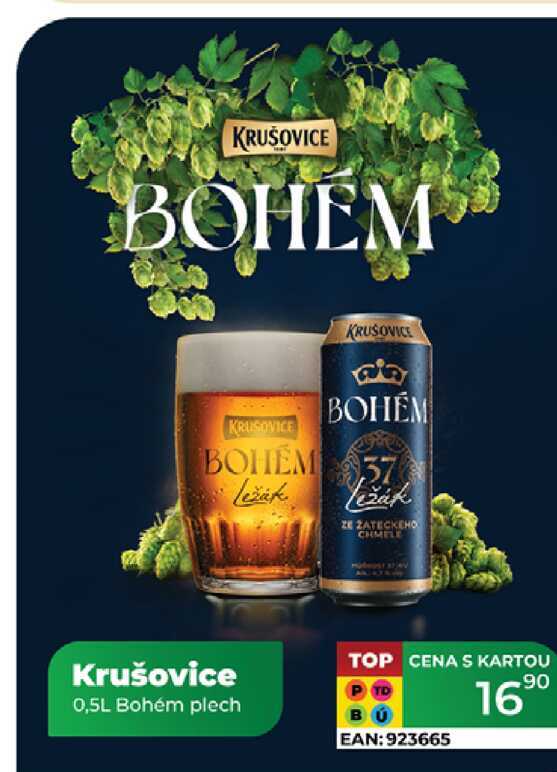 Krušovice Bohém 0,5L plech