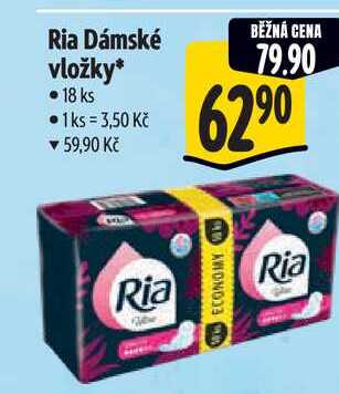 Ria Dámské vložky, 18 ks  