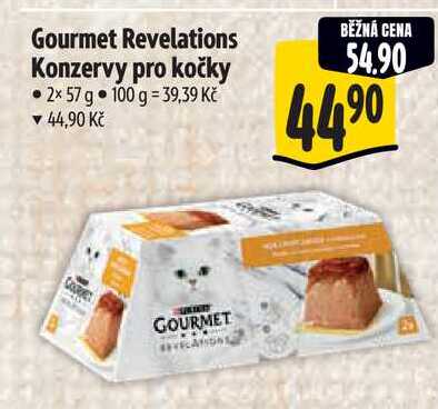 Gourmet Revelations Konzervy pro kočky, 2x 57 g 