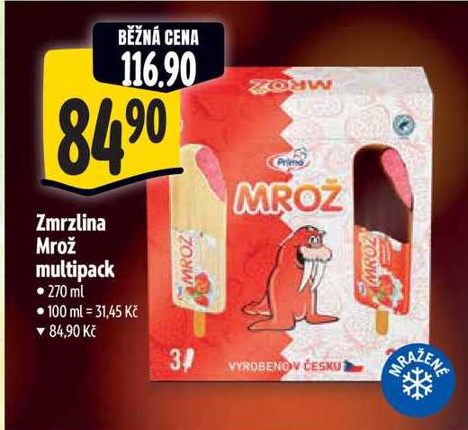 Zmrzlina Mrož multipack, 270 ml 
