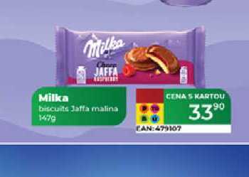 Milka ChocoJaffa piškoty s ovocnou náplní, vybrané druhy 147g malina