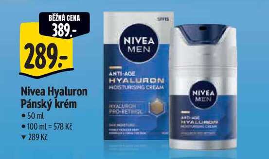 Nivea Hyaluron Pánský krém, 50 ml 