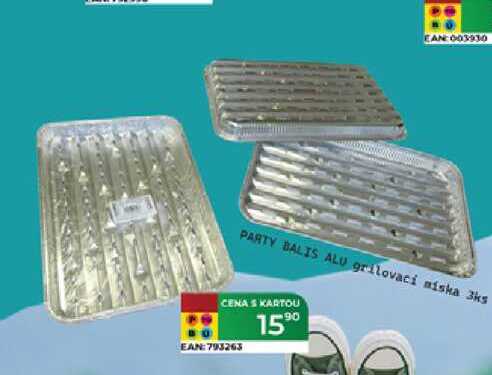 PARTY BALIS ALU grilovací miska 3ks 