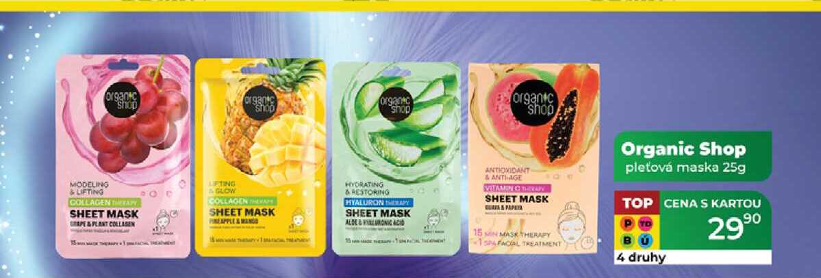 Organic Shop pleťová maska 25g