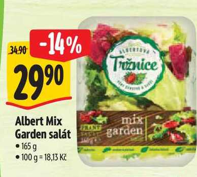 Albert Mix Garden salát, 165 g