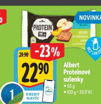  Albert Proteinové sušenky 60g 
