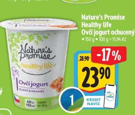 Nature's Promise Healthy life Ovčí jogurt ochucený, 150 g
