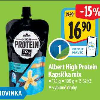 Albert High Protein Kapsička mix, 125 g