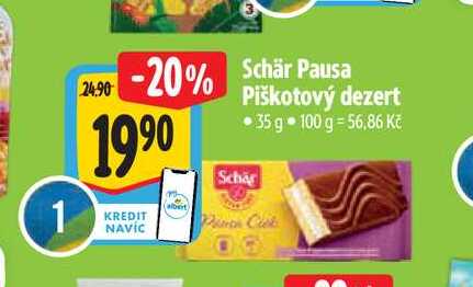  Schär Pausa Piškotový dezert  35 g 