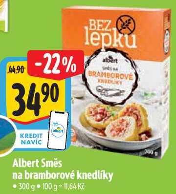 Albert Směs na bramborové knedlíky, 300 g